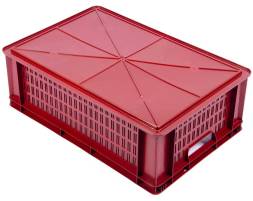 Пластиковый ящик 600х400х200 с перфорацией стенок