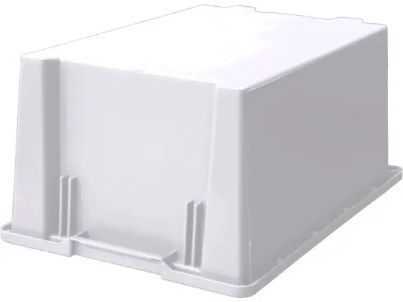 Ящик сплошной 600x400x270 мм, 43 л, натуральный