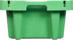 Ящик пластиковый перфорированный, 800x400x225 мм, 72 л, зеленый [211-2]