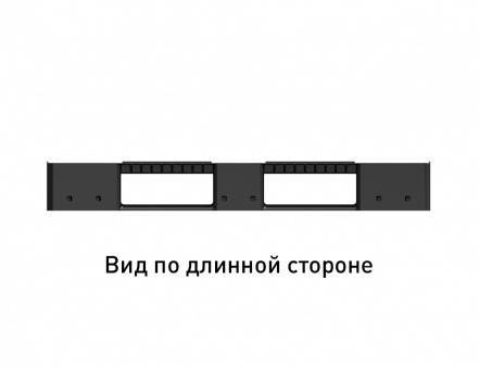Паллет (поддон) пластиковый сплошной на 3-х полозьях, 1200x800x150 мм, ЭКО, черный [02.117F.98.R]