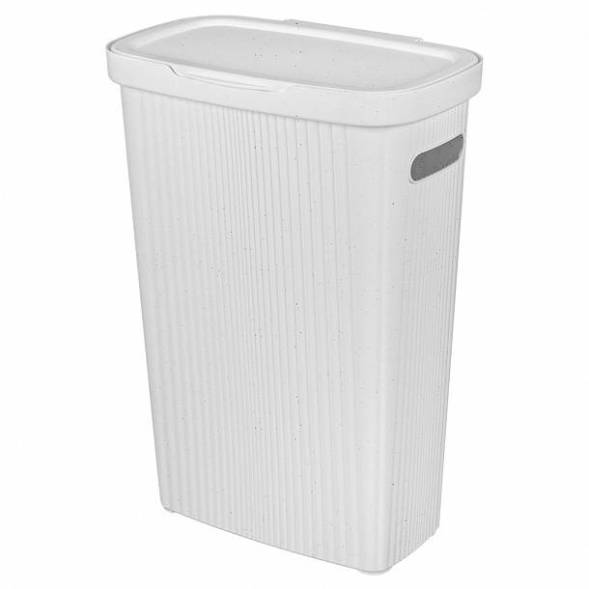 Корзина для белья Velvet, 45л, светло-серый флэк