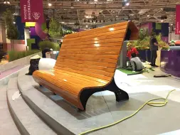 Скамейка стальная «Сафари» 2,5 м (3 опоры)