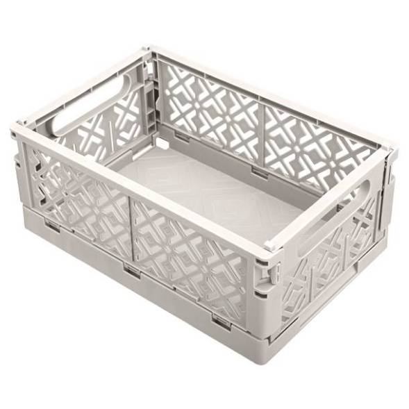 Ящик пластиковый складной ECONOVA Stocky L, 334х250х155 мм, 10.5 л, светло-бежевый [434297334]