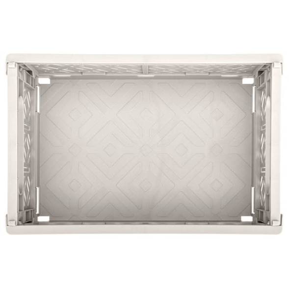 Ящик пластиковый складной ECONOVA Stocky L, 334х250х155 мм, 10.5 л, светло-бежевый [434297334]