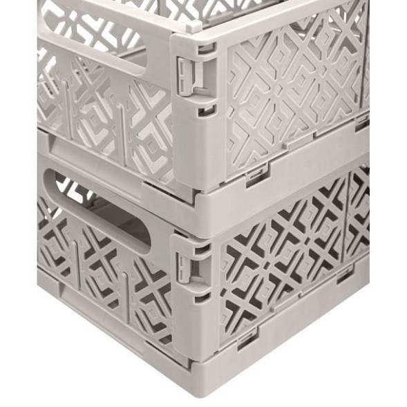 Ящик пластиковый складной ECONOVA Stocky L, 334х250х155 мм, 10.5 л, светло-бежевый [434297334]