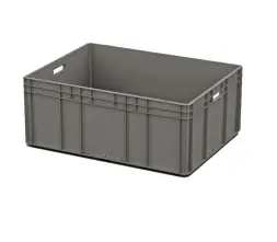 Евроконтейнер ЕС-8632.3 с усиленным дном и открытыми ручками, 800х600х320 мм