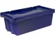 Ящик сплошной пластиковый, 600x300x195 мм, 27 л, синий [417]