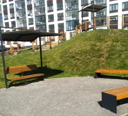 Навес со скамейкой «Модерн УНИ»