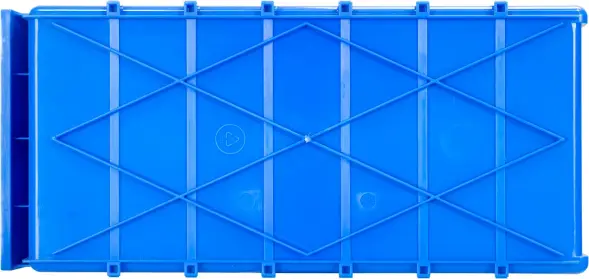 Контейнер полочный пластиковый, 400x185x100 мм, 7.4 л, синий [6003]