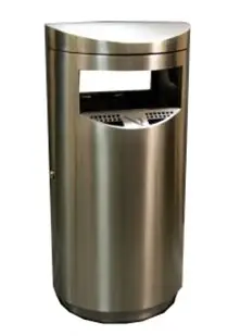 Урна-пепельница Терминал, 500х1040 мм, шлифованная, 60 л