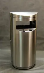 Урна-пепельница Терминал, 500х1040 мм, шлифованная, 60 л