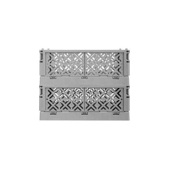 Ящик пластиковый складной ECONOVA Stocky S, 165х124х73 мм, 1.2 л, серый [434297511]