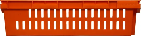 Ящик пластиковый перфорированный, 600x400x152 мм, 27 л, красный [403-1]