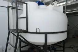 Емкость ЦКТ 3000 л с патрубком 90мм под плотность до 1,5 г/см³ белая