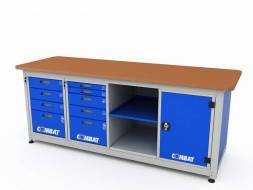 Верстак ДВК с 4 тумбами COMBAT 44501.2340