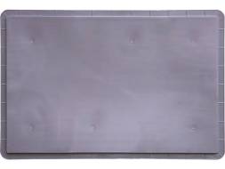 Ящик пластиковый сплошной с гладким дном и открытыми ручками, 600x400x220 мм, серый [922.02.02.03]