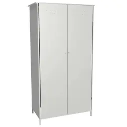 Усиленный шкаф с решетчатым дном для 2х кислородных баллонов 1,2мм 2000x1000x560 мм Светло-серый