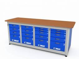 Верстак ДВК с 4 тумбами COMBAT 44455.2340