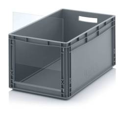 Евроконтейнер пластиковый без передней стенки в евроформате SLK ES SLK ES 64/32 60x40x32 см