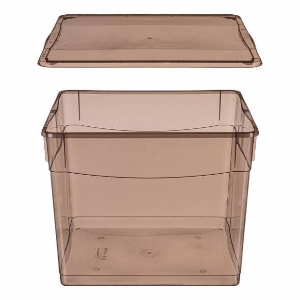 Ящик пластиковый универсальный ECONOVA Колор-Стайл, 34 л, 400x335x315 мм, коричневый [431278214] 