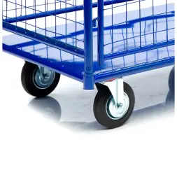 Тележка платформенная Стелла-техник КПО-500С-125-И, с бортами, 650х1150 мм