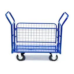 Тележка платформенная Стелла-техник КПО-500С-125-И, с бортами, 650х1150 мм