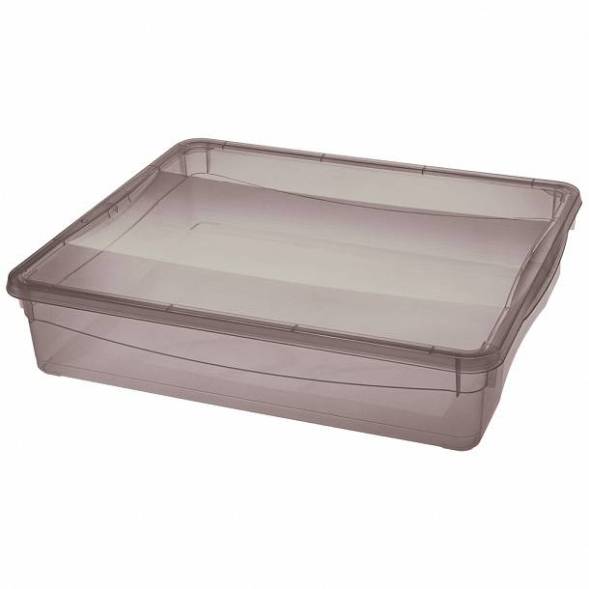 Ящик пластиковый универсальный ECONOVA Колор-Стайл, 9 л, 400x335x85 мм, коричневый [431249814] 