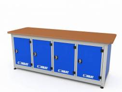 Верстак ДВК с 4 тумбами COMBAT 41111.2340