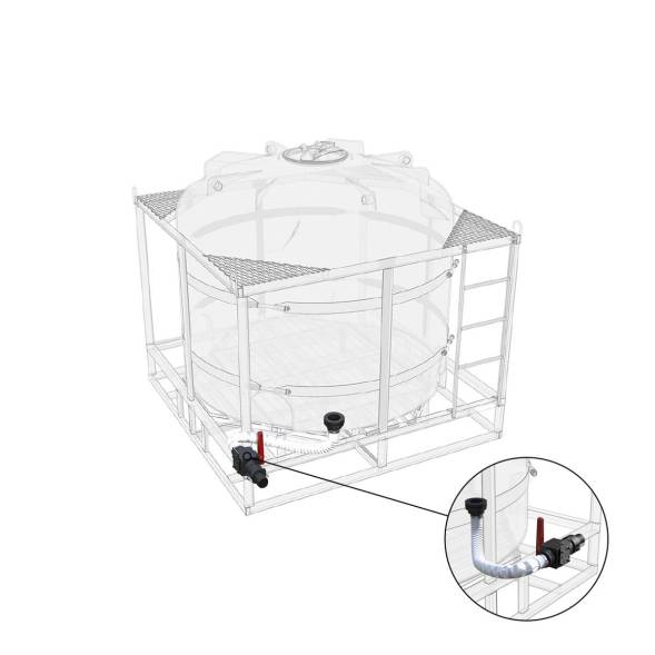 Комплект полного слива с краном G3 на одну емкость TR