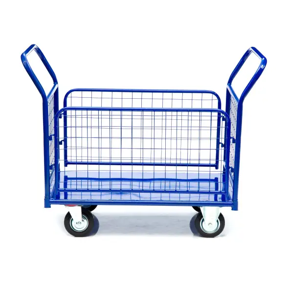 Тележка платформенная Стелла-техник КПО-500С-200-И, с бортами, 650х1150мм