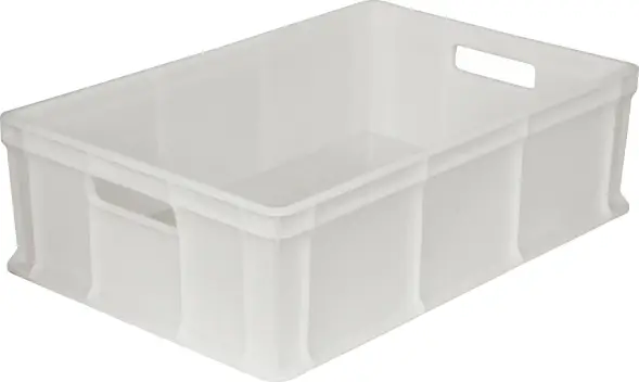 Ящик пластиковый сплошной, 600×400×180 мм, 35 л, синий [706.03.01]