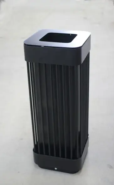 Урна Параллель, 354х354х930 мм, с емкостью, 50 л