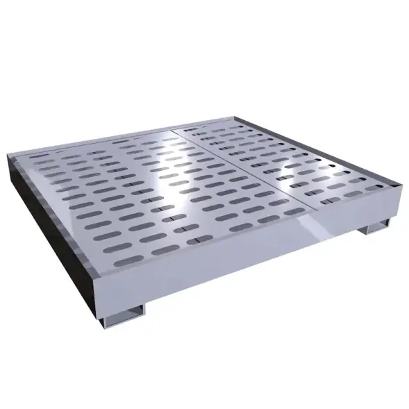 Металлический поддон для бочек ПДМ-03 1350x850x300 мм Серый