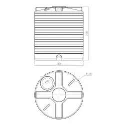 Емкость вертикальная 10000л