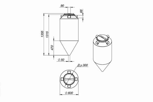 Емкость ФМ 240л белая