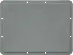 Ящик сплошной 400x300x220 мм, 21 л, серый, sku: ЕС 4322.2