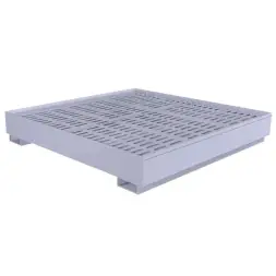 Металлический поддон для бочек ПДМ-06 1200x1200x300 мм Серый