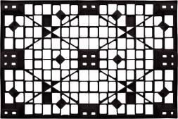 Паллет (поддон) пластиковый перфорированный вкладываемый на 9-ти ножках, 1200x800х160 мм, черный [TR 1208 L] 