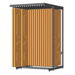 Экспозитор для межкомнатных дверей 800 мм выдвижной на 10, 15, 20 позиций