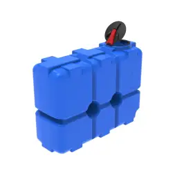 Емкость ST 2000л под плотность до 1.5 г/см3 с откидной крышкой синяя