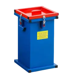 Контейнер герметичный специализированный вертикальный для битых ламп и термометров ГСК 400, 400х250х250 мм