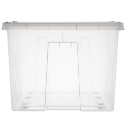 Контейнер с крышкой и клипсами Rox Box Original, 120 л, 740x565x410 мм, прозрачный