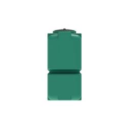 Емкость пластиковая для воды и дизельного топлива ST 2000 л с патрубками d100мм и резьбовой крышкой под плотность вещества до 1.0 г/см3, зеленый