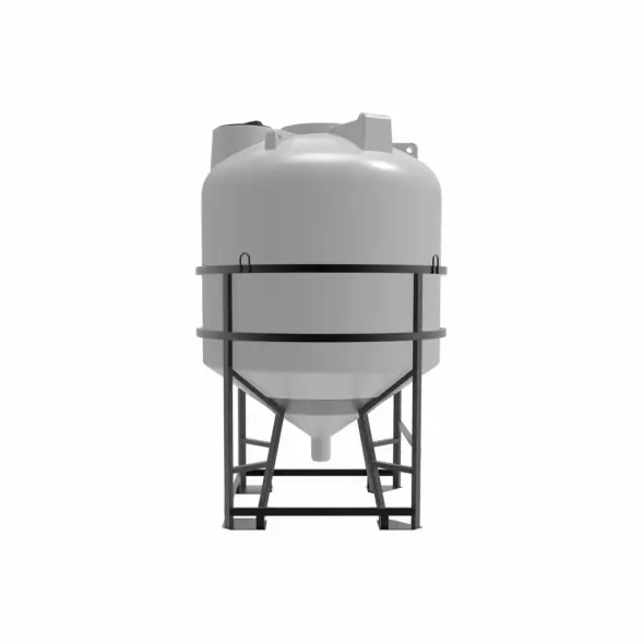 Емкость ЦКТ 5000 л с патрубком 110мм под плотность до 1,5 г/см3 белая в обрешетке