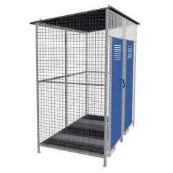 Хранилище газовых баллонов сетчатое сварное ХГС-03 2100x2210x1250 мм Серый