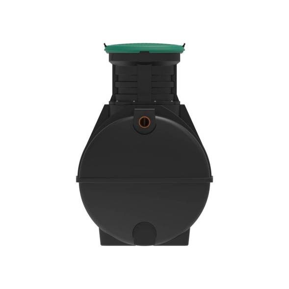 Автономная канализация Rostok Ground 8 с горловиной 600 мм и самотечным отведением, 3500 л, черный [504.3000.899.004]