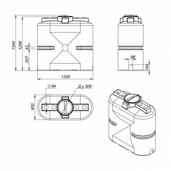 Емкость S 750 л