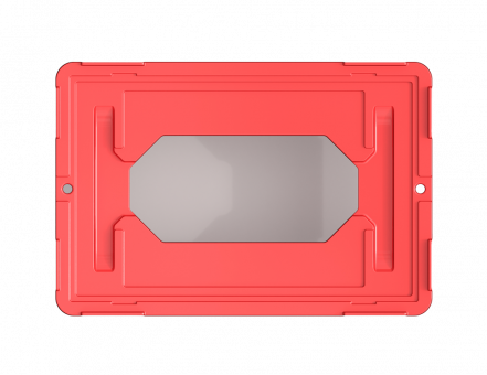 Пластиковая тележка 600х400 мм для ящиков (с отверстием) усиленная