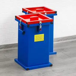 Контейнер герметичный специализированный вертикальный для битых ламп и термометров ГСК 600, 600х400х400 мм