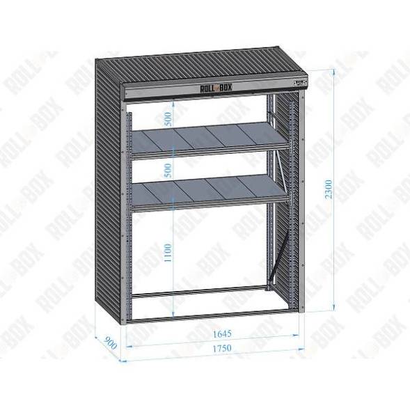 Шкаф уличный ROLL‑BOX DESIGN-VILLAGE 23.175.090-V1 (№1)